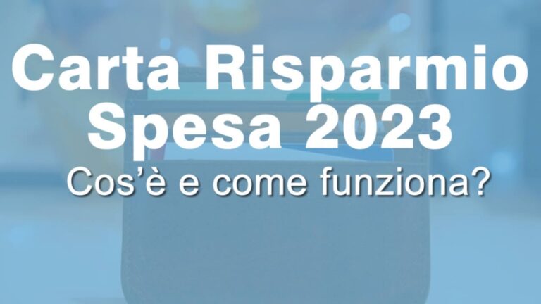 Carta Risparmio Spesa: Come Funziona E Quanto Puoi Risparmiare ...